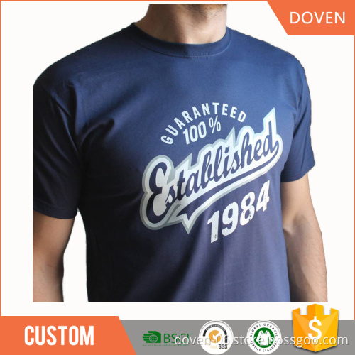High quality tshirt design custom logo printed cotton t shirts
